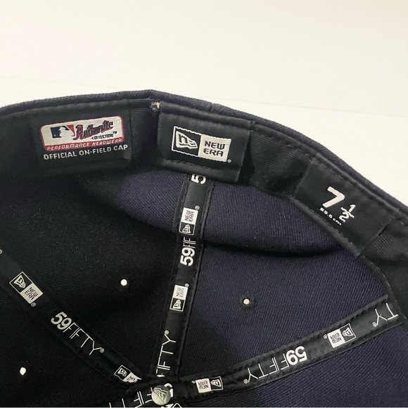 Cleveland Indians MLB On field 7 1/2 New Era 59Fifty Hat Baseball Cap - Picture 13 of 16